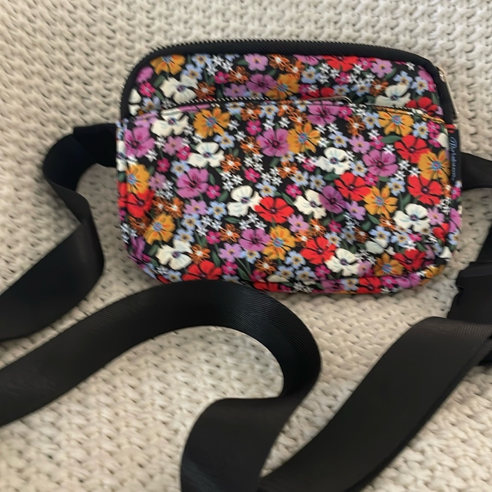 Brighton painted poppies hip/crossbody bag